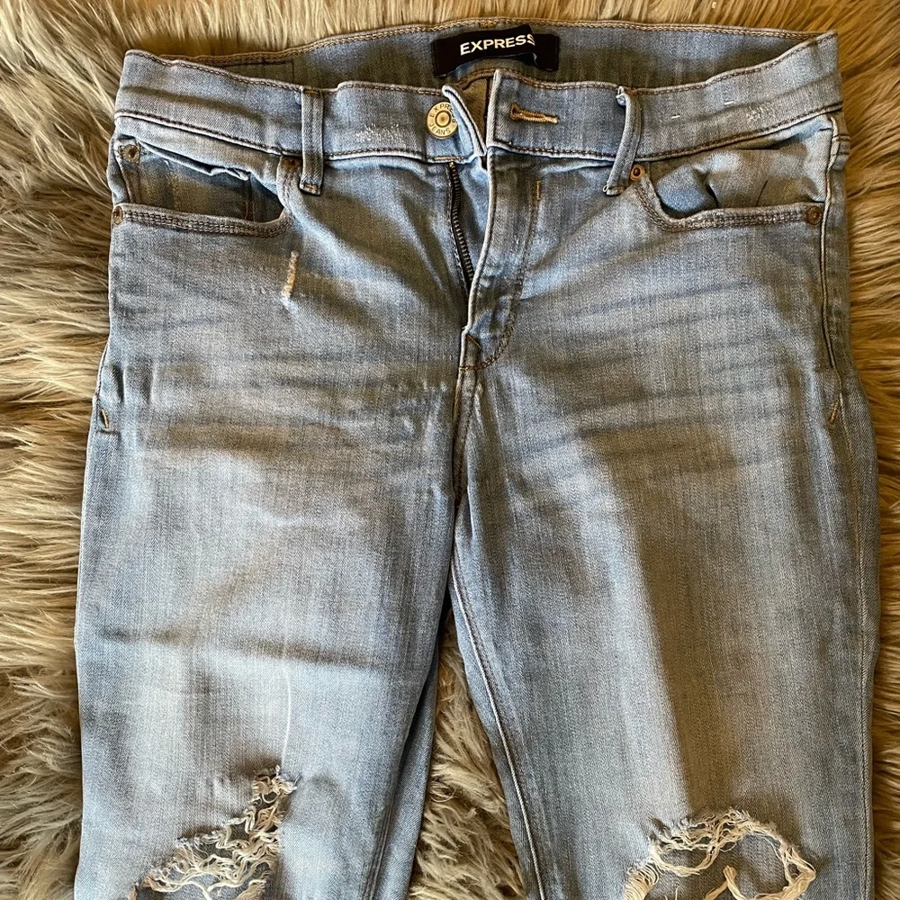 Express Stretch Legging Mid Rise Jean - Picture 2 of 5